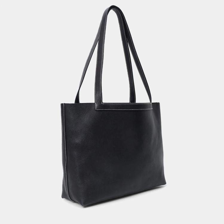 Pre Owned Hermes Black Swift Cabasellier 31 Tote