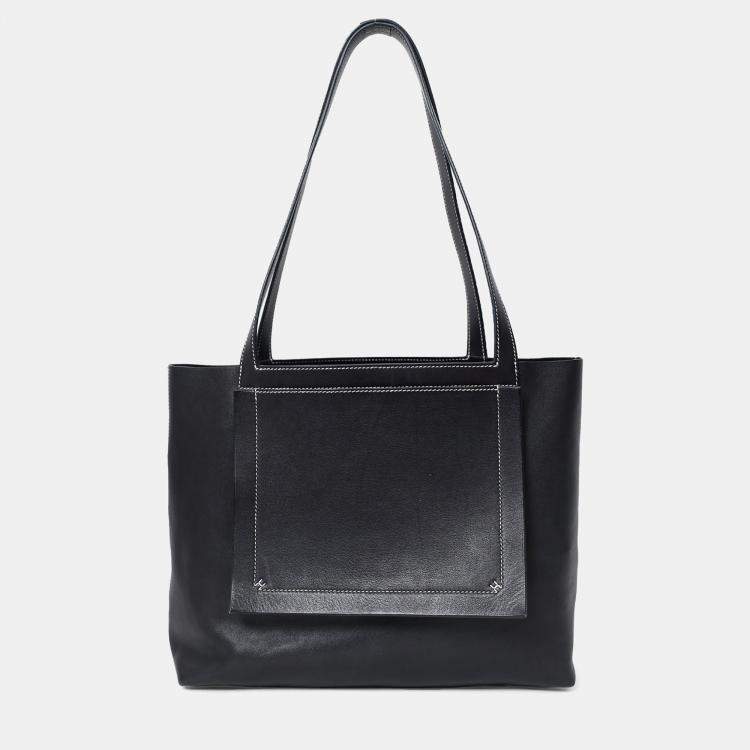 Pre Owned Hermes Black Swift Cabasellier 31 Tote
