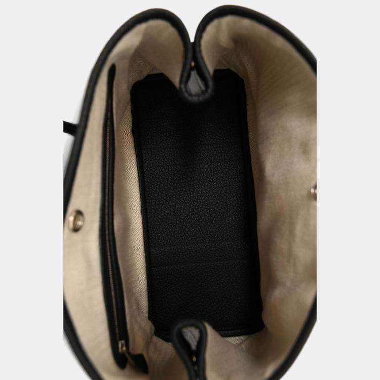 Pre Owned Hermes Black Negonda Leather Garden Party 30