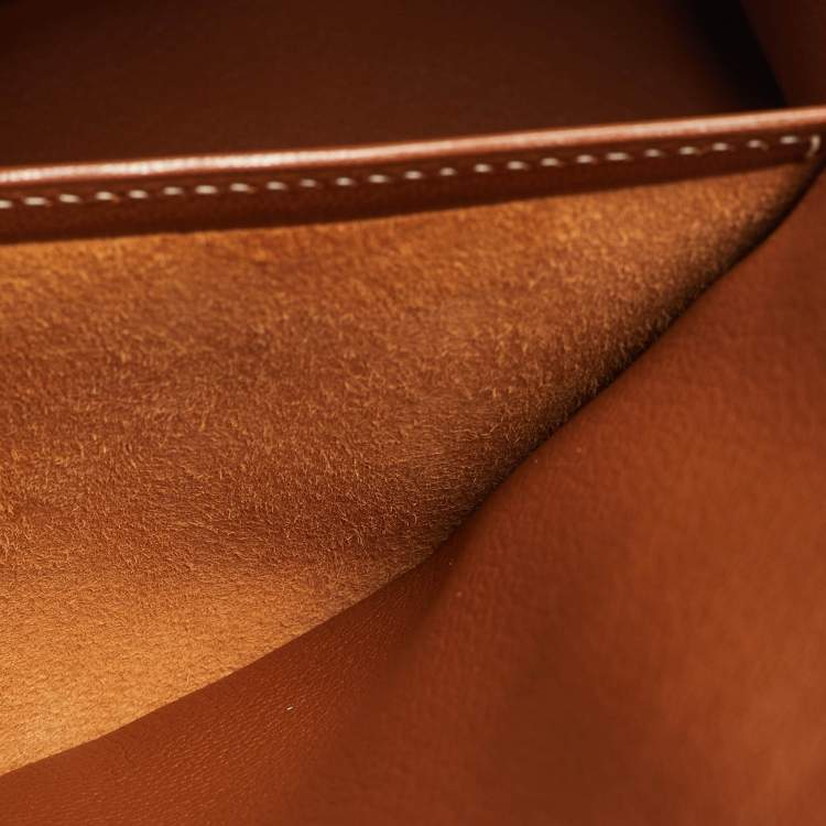 Pre Owned Hermes Birkin 30 Gold Finish Gold Epsom Leather Tote