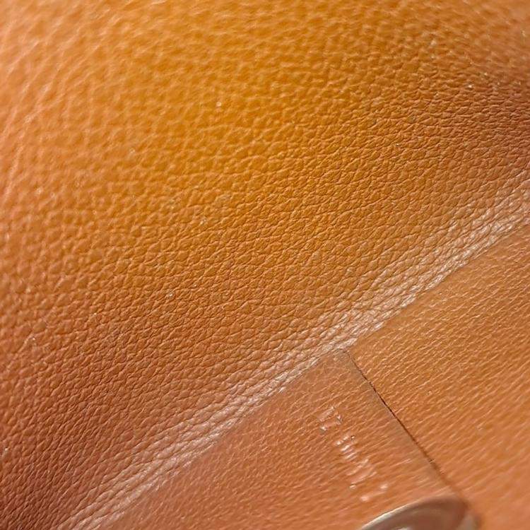 Pre Owned Hermes Red Leather Bastiat Coin Purse