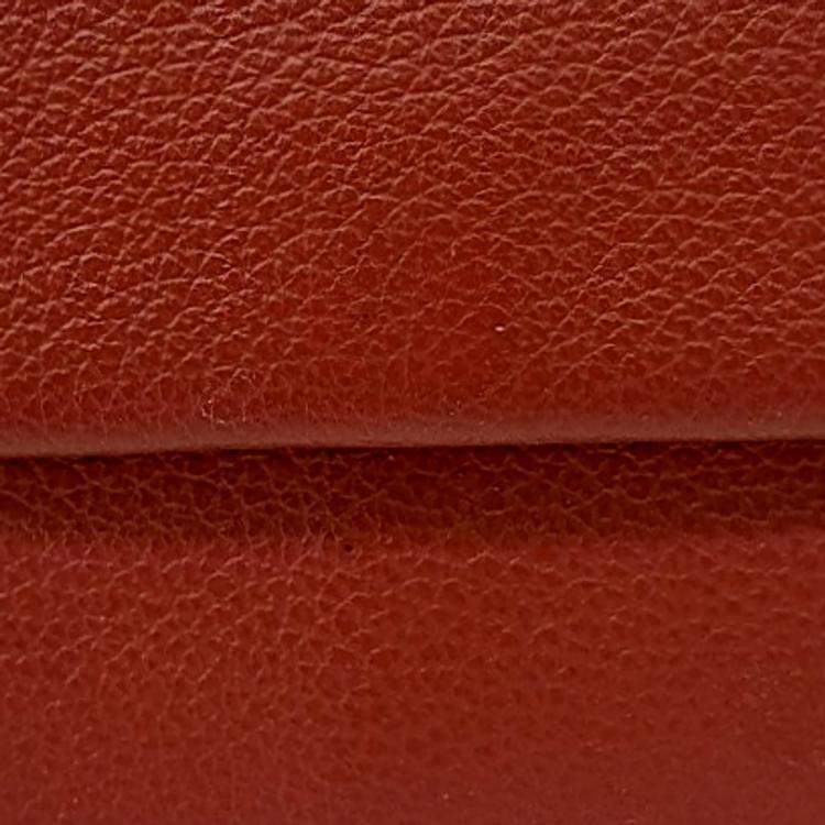 Pre Owned Hermes Red Leather Bastiat Coin Purse