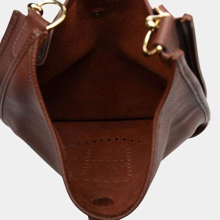 Pre Owned Hermes Havane Clemence Evelyne I PM