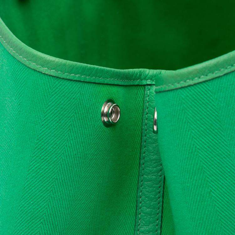 Pre Owned Hermes Bambou Toile and Negonda Garden Party 36