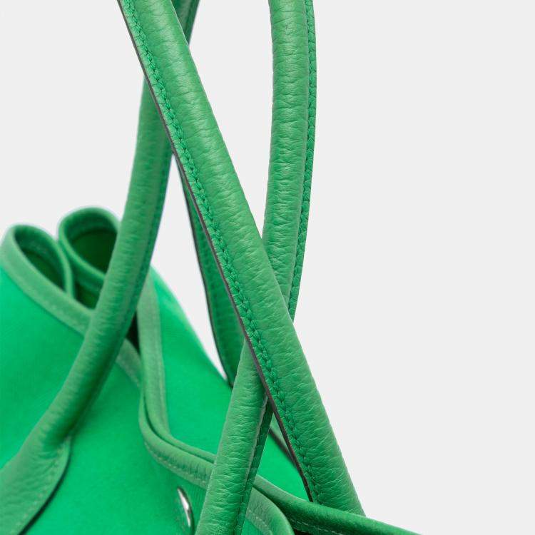 Pre Owned Hermes Bambou Toile and Negonda Garden Party 36