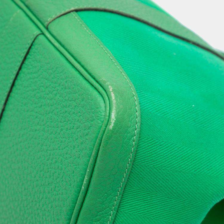 Pre Owned Hermes Bambou Toile and Negonda Garden Party 36