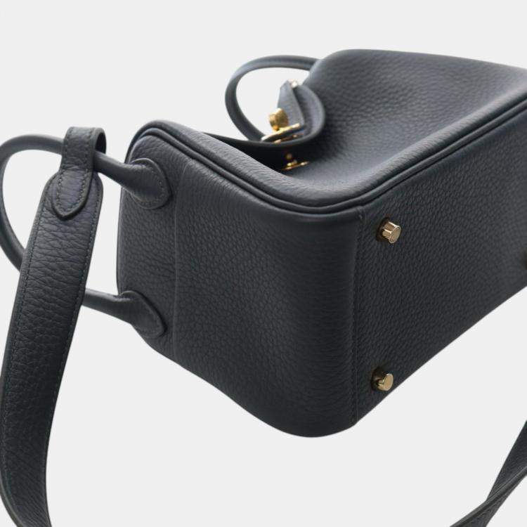 مملوكة مسبقًا Hermes Vert Mangrove Mini Clemence Lindy 20