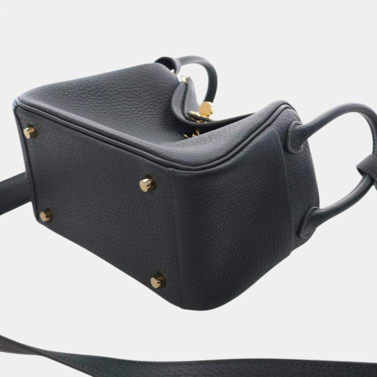 مملوكة مسبقًا Hermes Vert Mangrove Mini Clemence Lindy 20