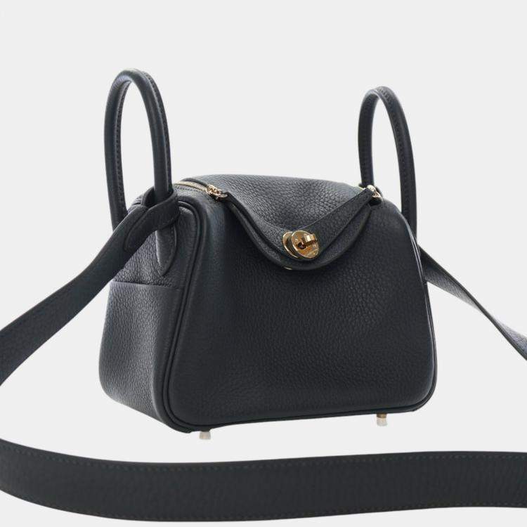 مملوكة مسبقًا Hermes Vert Mangrove Mini Clemence Lindy 20