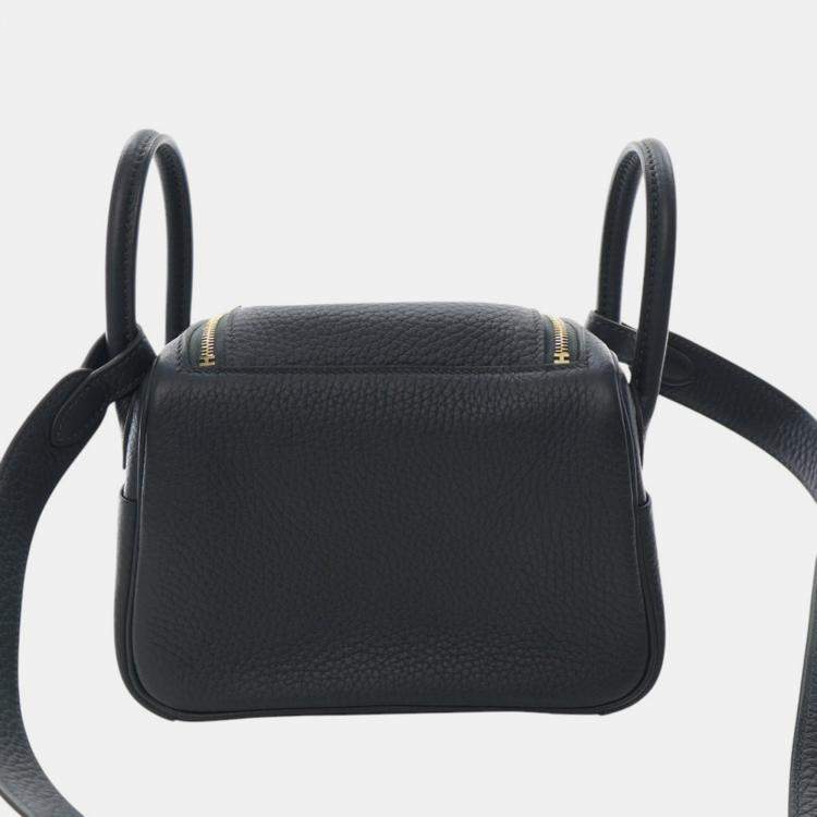 مملوكة مسبقًا Hermes Vert Mangrove Mini Clemence Lindy 20