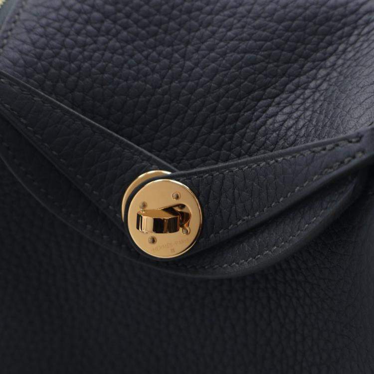 مملوكة مسبقًا Hermes Vert Mangrove Mini Clemence Lindy 20