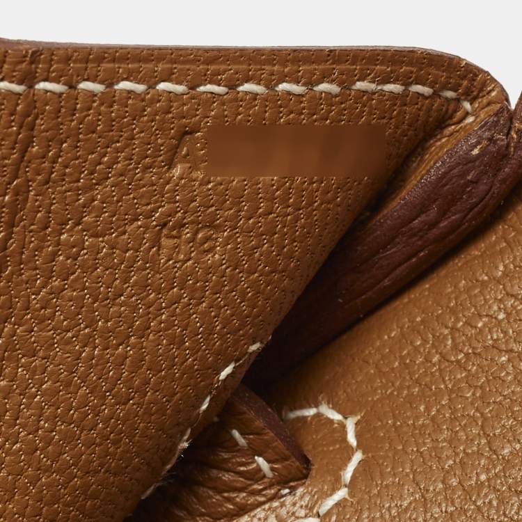 Pre Owned Hermes Birkin 30 Gold Finish Gold Togo Leather Tote