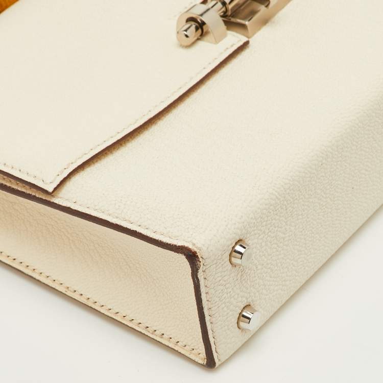 Pre Owned Hermes Verrou Chaine Mini Nata Mysore Leather Bag