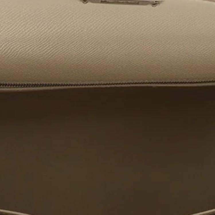Pre Owned Hermes Kelly Sellier Craie Epsom Size 28