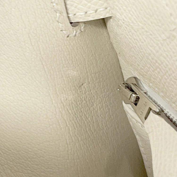 Pre Owned Hermes Kelly Sellier Craie Epsom Size 28