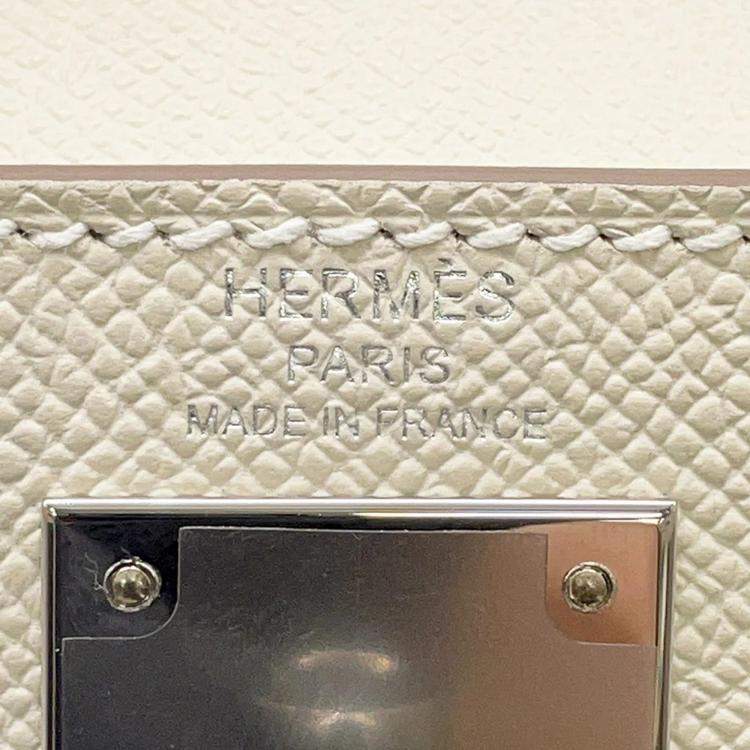 Pre Owned Hermes Kelly Sellier Craie Epsom Size 28