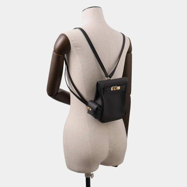 مملوكة مسبقًا Hermes Kelly Jump Black Swift Leather