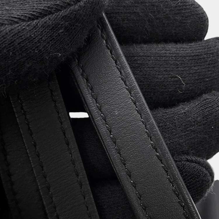 مملوكة مسبقًا Hermes Kelly Jump Black Swift Leather