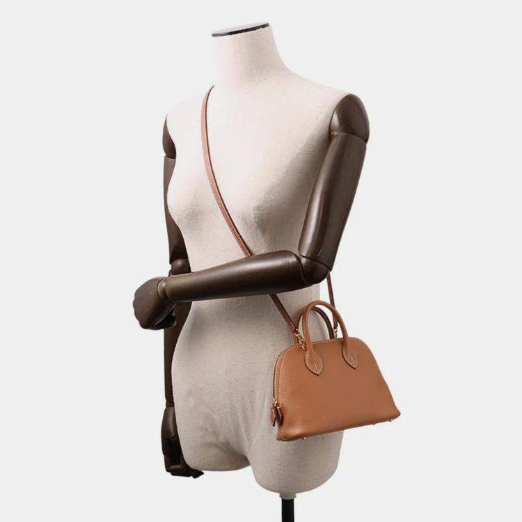 Pre Owned Hermes Bolide 1923 Gold Evercolor Size Mini