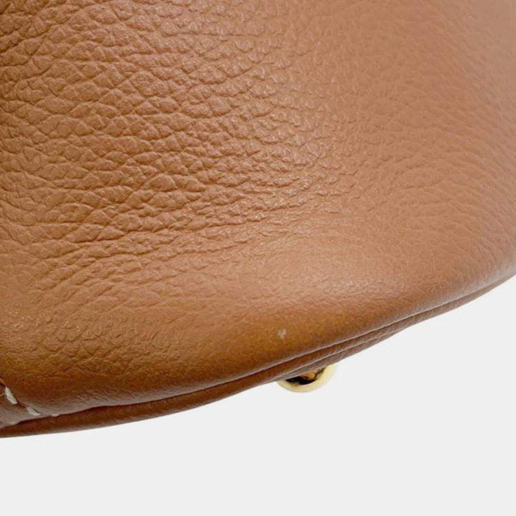 Pre Owned Hermes Bolide 1923 Gold Evercolor Size Mini