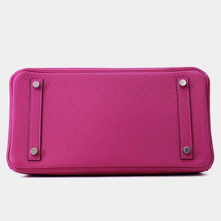 Pre Owned Hermes Birkin Rose Purple Togo Leather Size 30