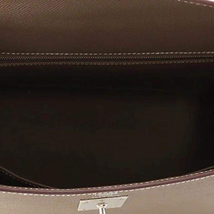 مملوكة مسبقًا Hermes Kelly Sellier Etoupe Epsom Size 28