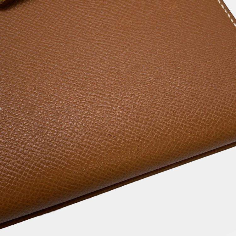 Pre Owned Hermes Mini Kelly Gold Courchevel Size 20