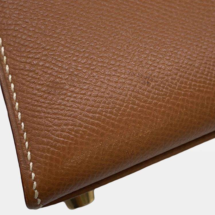 Pre Owned Hermes Mini Kelly Gold Courchevel Size 20