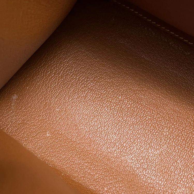 Pre Owned Hermes Mini Kelly Gold Courchevel Size 20