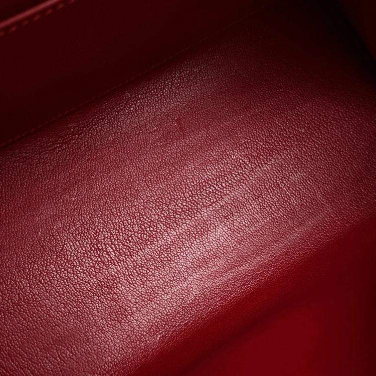 مملوكة مسبقًا Hermes Kelly 20 Rouge Vif Courchevel Leather Mini Bag