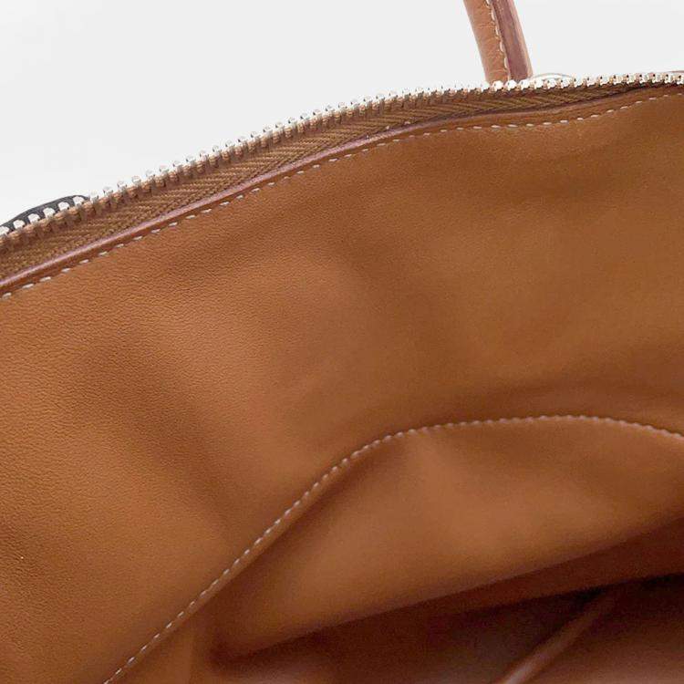 Pre Owned Hermes Bolide 31 Gold Taurillon Clemence Leather Top Handle Bag