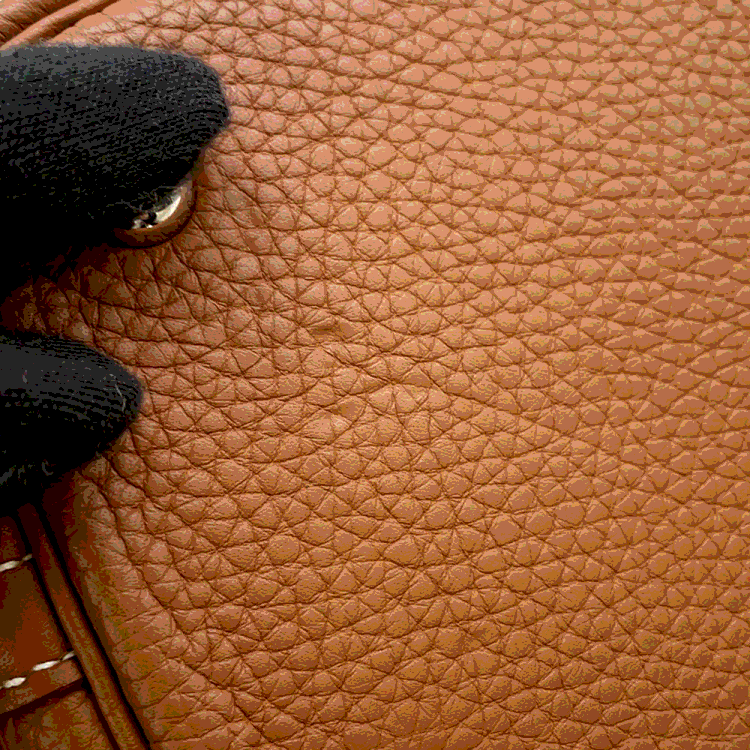 Pre Owned Hermes Bolide 31 Gold Taurillon Clemence Leather Top Handle Bag