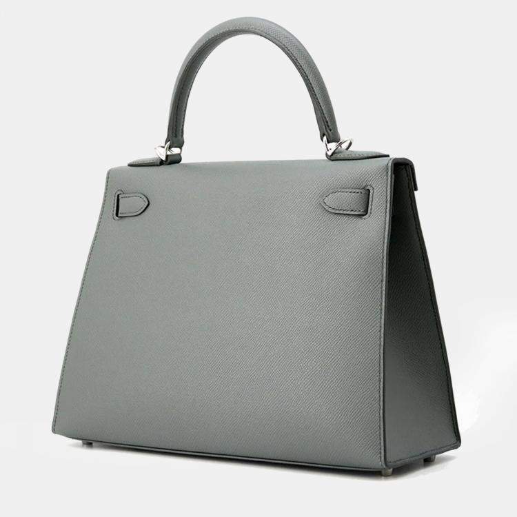 Pre Owned Hermes Kelly Sellier Vert Amand Epsom Size 28