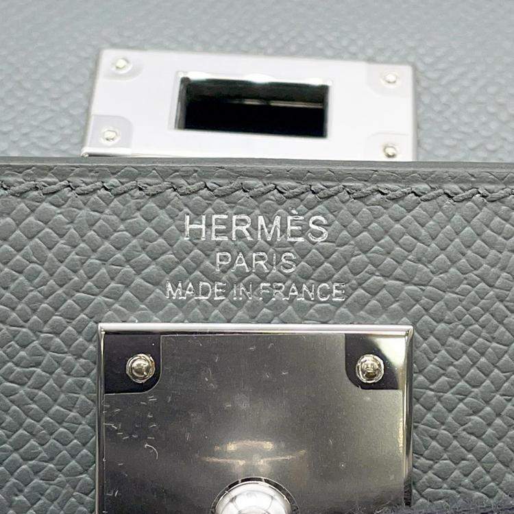 Pre Owned Hermes Kelly Sellier Vert Amand Epsom Size 28