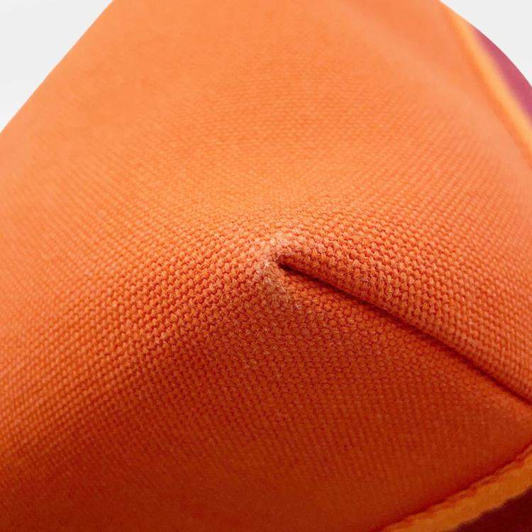 Pre Owned Hermès Bride-a-Brac GM Black, Orange, Bordeaux Canvas Top Handle Bag