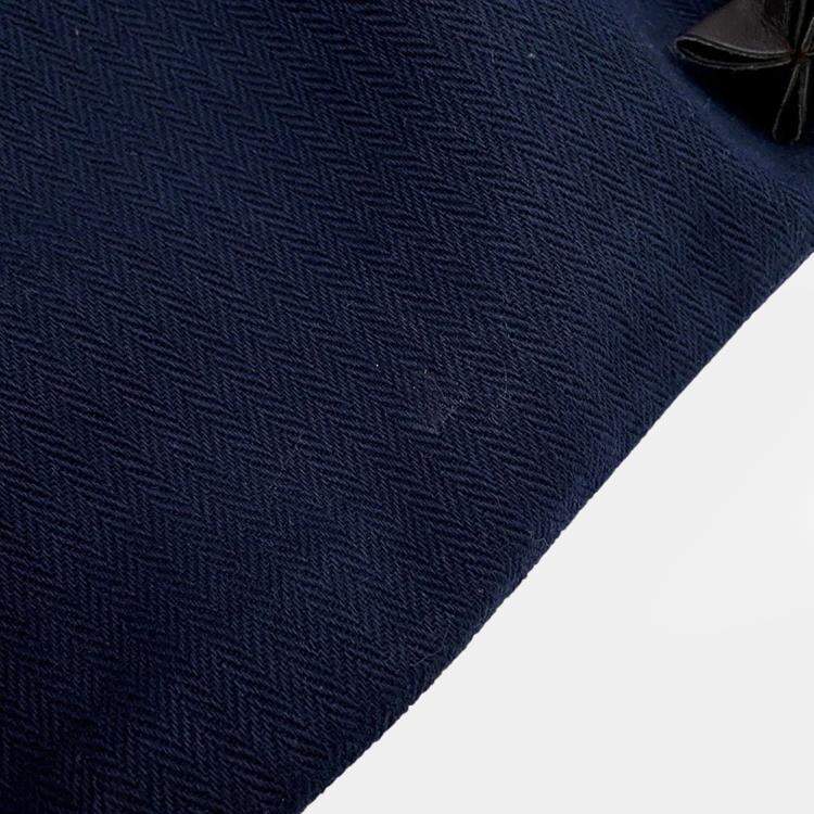 Pre Owned Hermes Aline Backpack Navy Toile Chevrons Size Pm