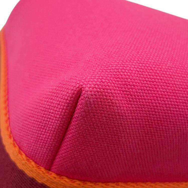 Pre Owned Hermes Bride-a-Brac PM Black Pink Canvas Top Handle Bag