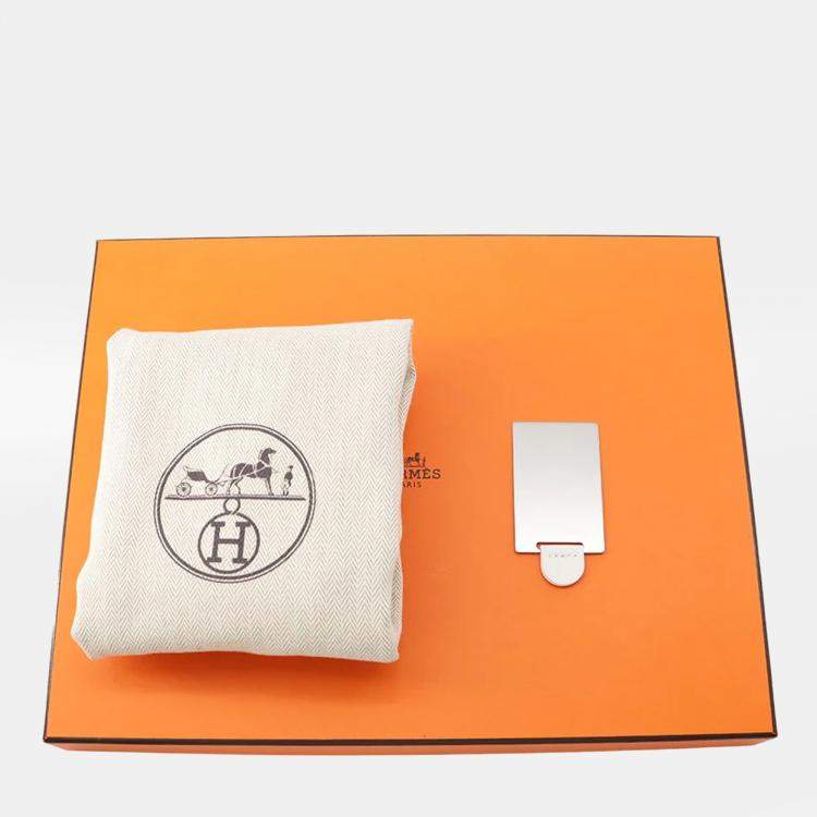 Pre Owned Hermes Constance 3 Miroir New White Evercolor Size Mini