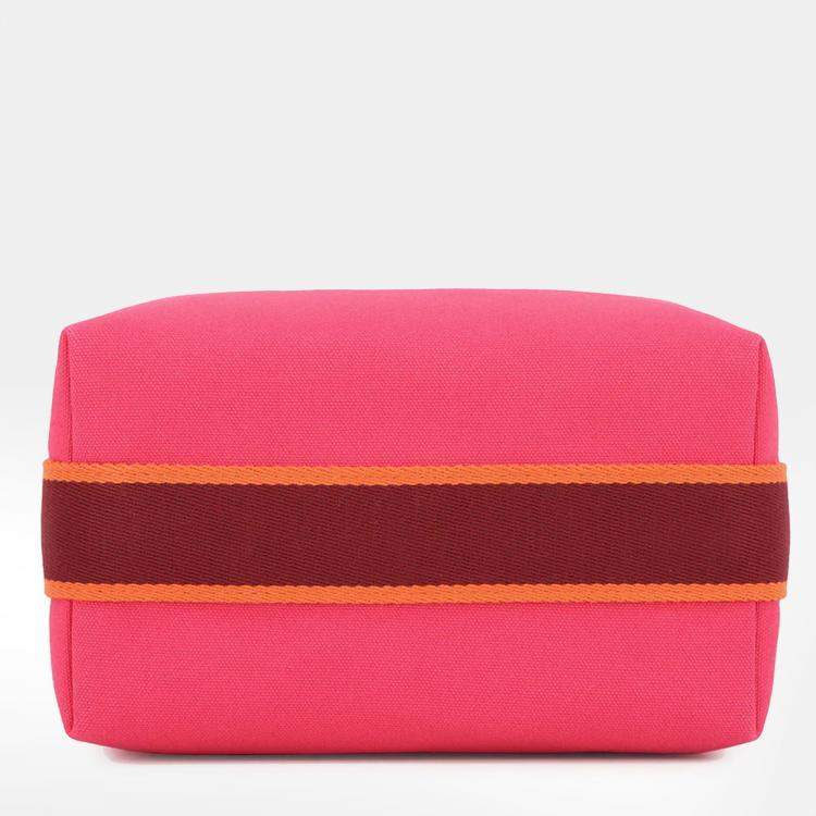 Pre Owned Hermes Bride A Brac Hibiscus Canvas Size Pm