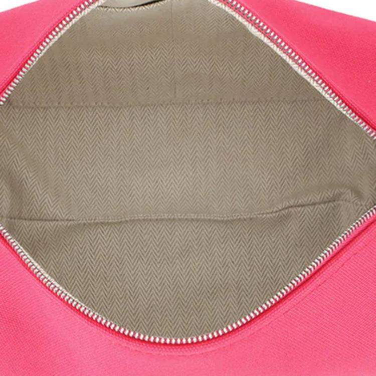 Pre Owned Hermes Bride A Brac Hibiscus Canvas Size Pm