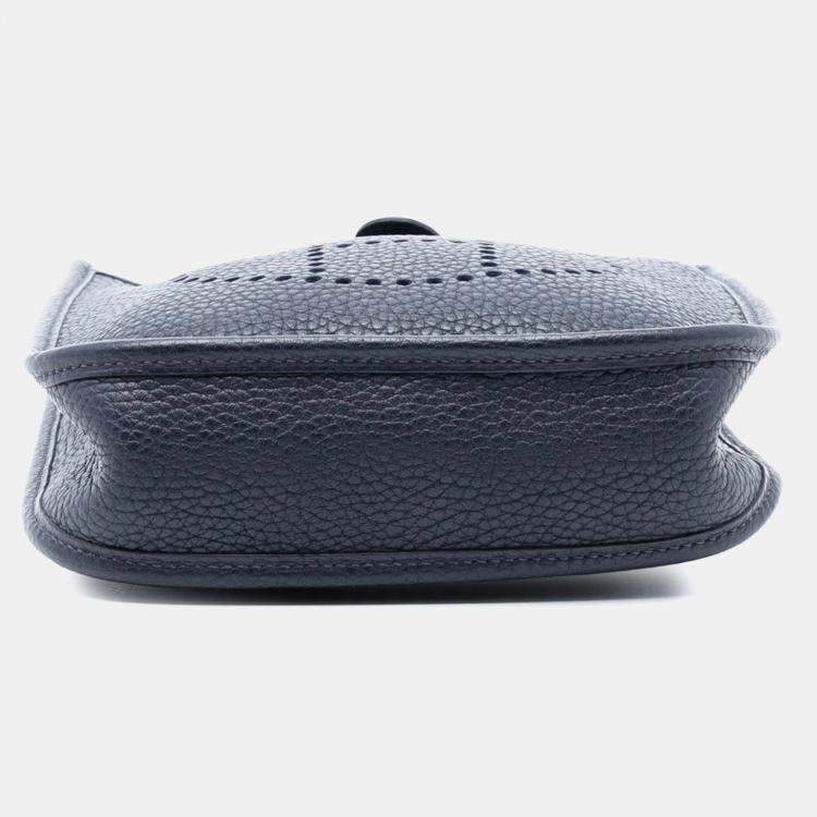 Pre Owned Hermes Bleu Nuit Clemence Evelyne TPM