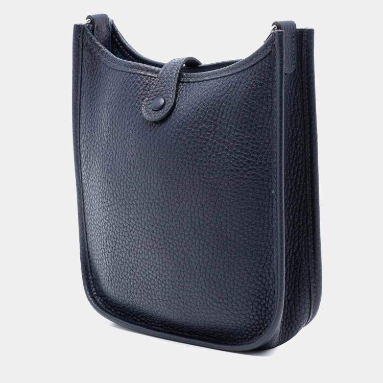 Pre Owned Hermes Bleu Nuit Clemence Evelyne TPM