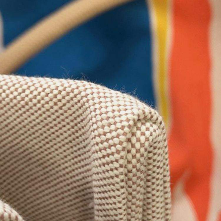 Pre Owned Hermes Brown Toile Escale a la Plage Beach Bag