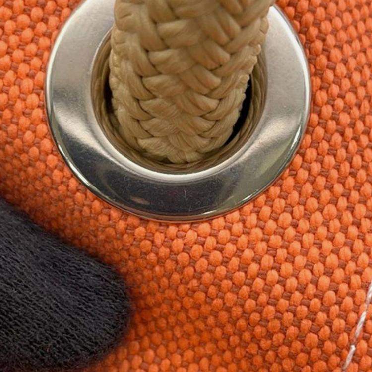 Pre Owned Hermes Brown Toile Escale a la Plage Beach Bag