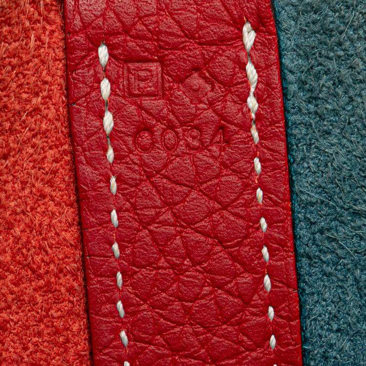 Pre Owned Hermes Blue Bicolor Clemence Picotin Lock 22