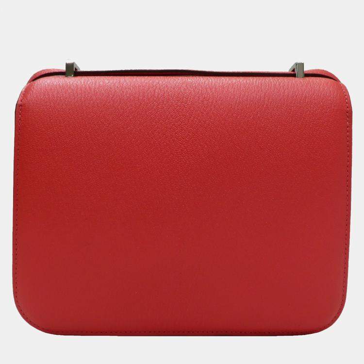Pre Owned Hermes Red Mini Epsom Constance 18