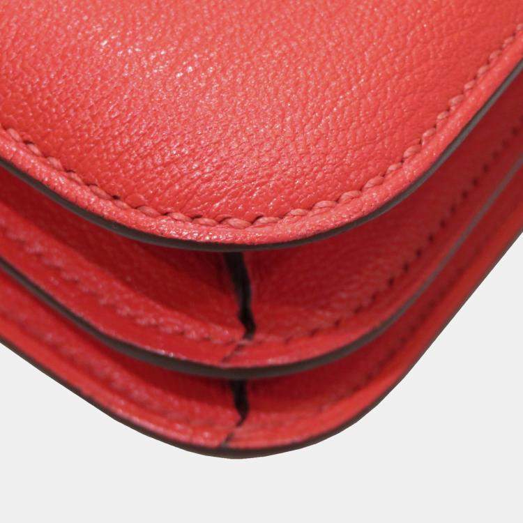Pre Owned Hermes Red Mini Epsom Constance 18