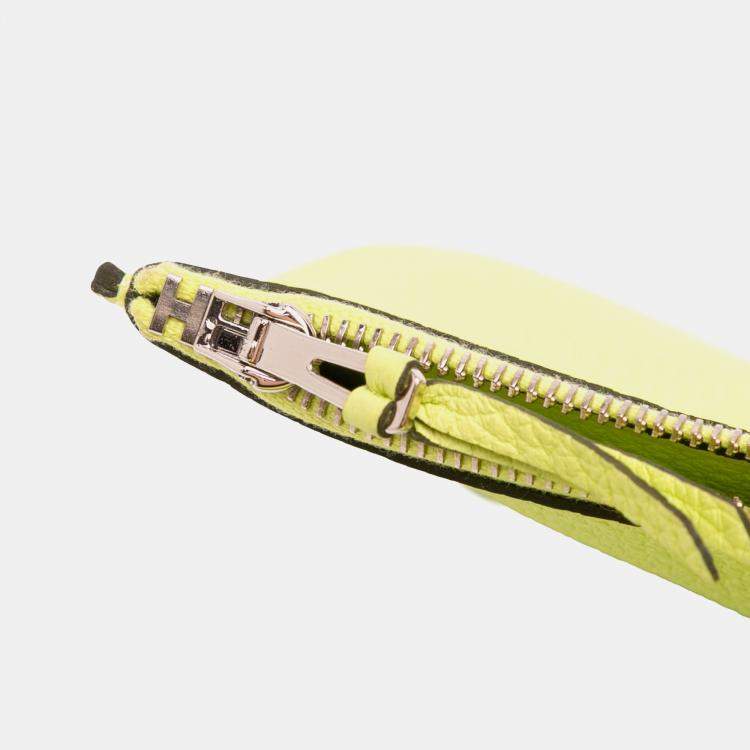 Pre Owned Hermes Yellow Togo Dogon Duo Wallet GM