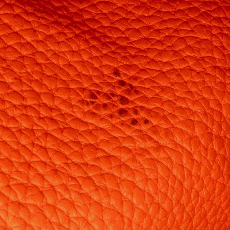 Pre Owned Hermes Orange Clemence Lindy 34