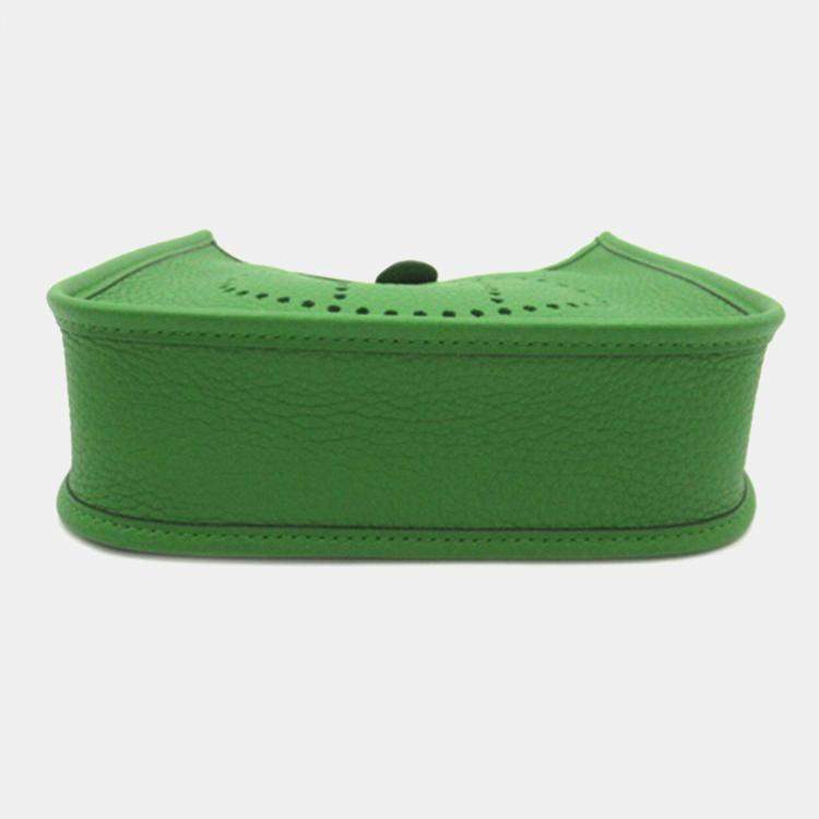 Pre Owned Hermes Green Clemence Evelyne TPM